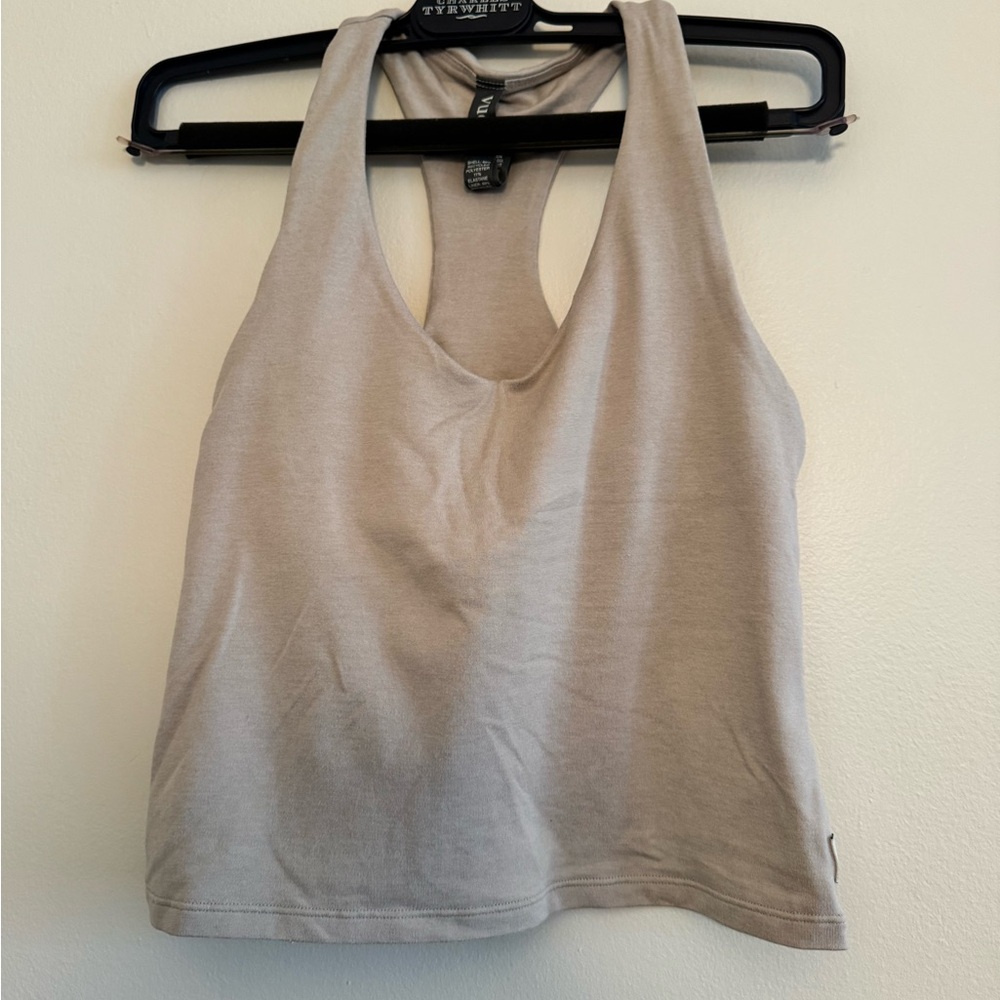 Vuori Grey Racer Back Tank Top